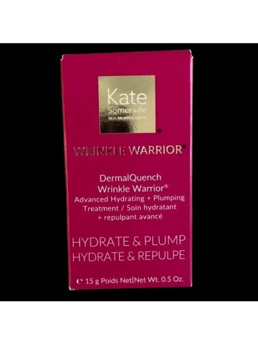 Kate Somerville Dermal Quench Wrinkle Warrior Advanced 0.5oz New in Box